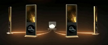 3D hologram fan LED poster