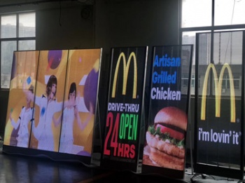 all-in-one transparent LED poster